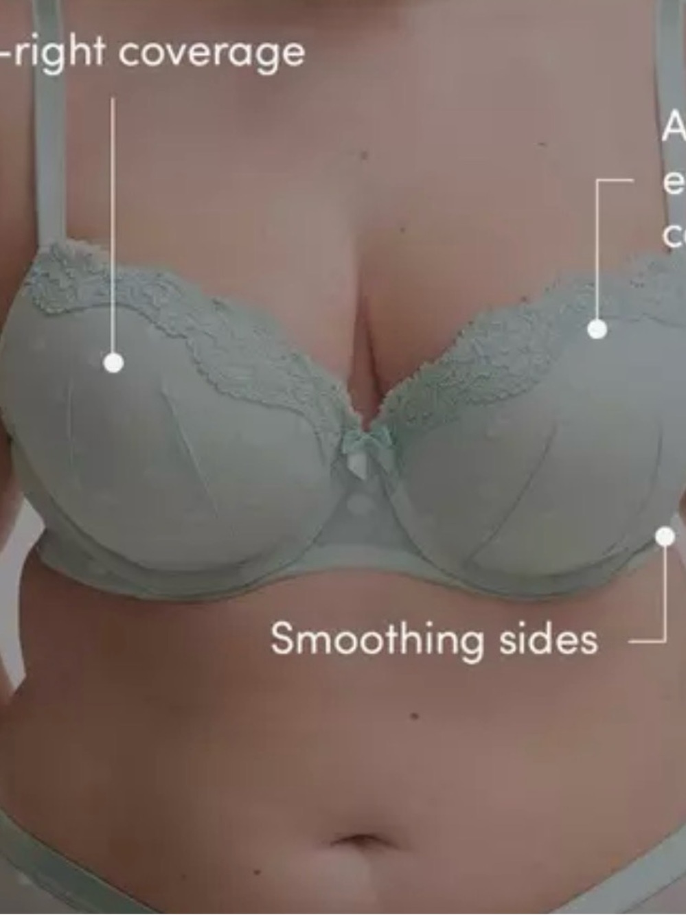 torrid Lace-Trim Underwire Bra in Sage